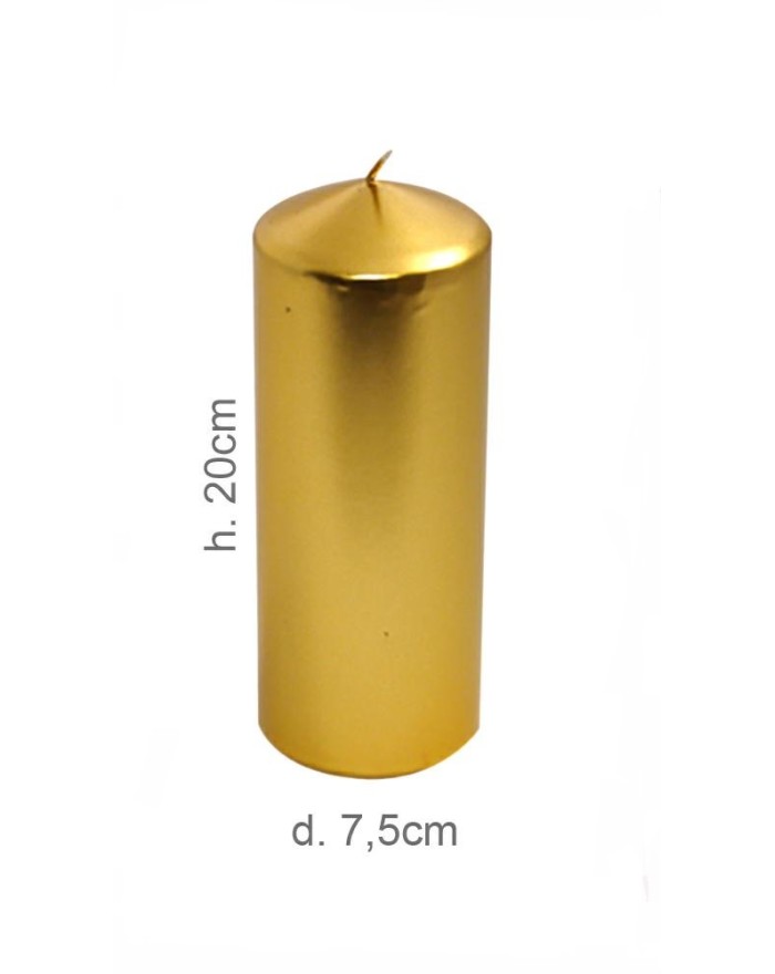 CANDELA PILAR 7.5x20 ORO  4835