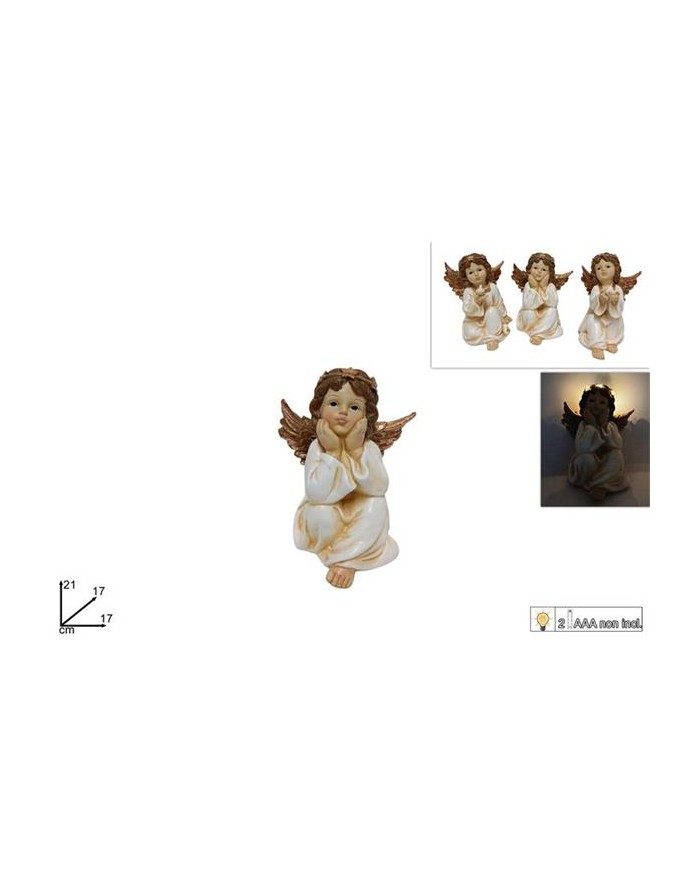 ANGELO SEDUTO C/LUCE 21cm...