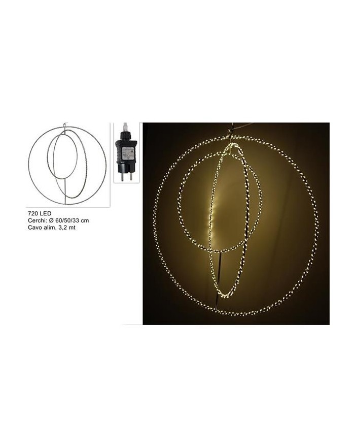 CERCHI METALLO LUMINOSI 720...