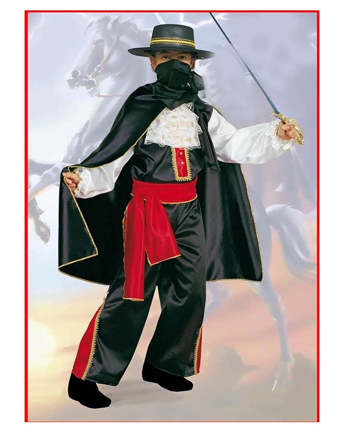 COSTUME CAVALIERE NERO 3/4...