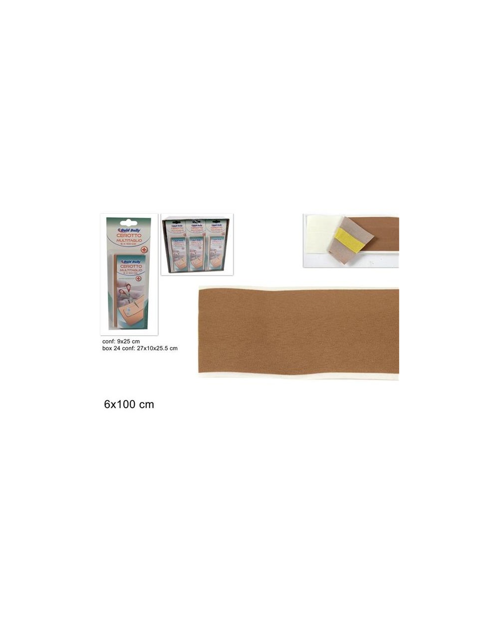 CEROTTO 6x100cm.MULTITAGLIO SF355  A091751