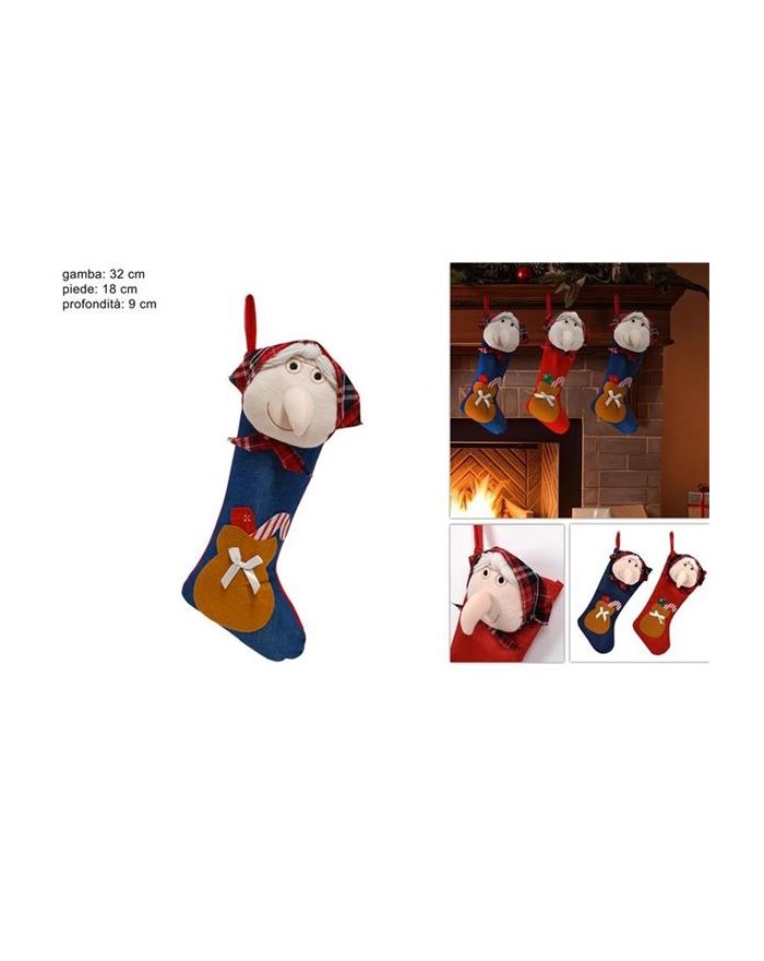 CALZA CON VISO BEFANA...