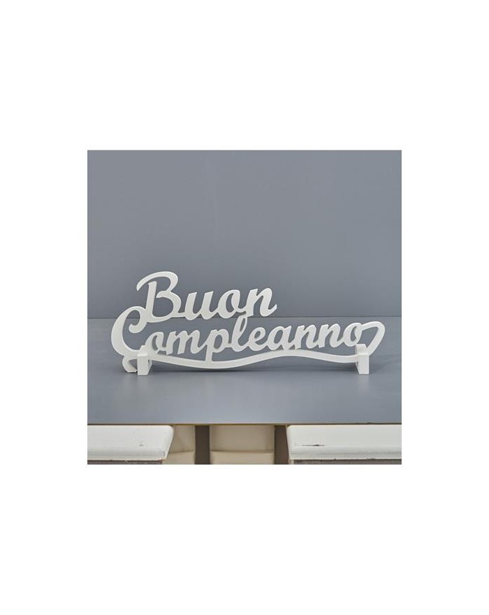 WHITE CORSIVO BUON COMPLEANNO  11301460