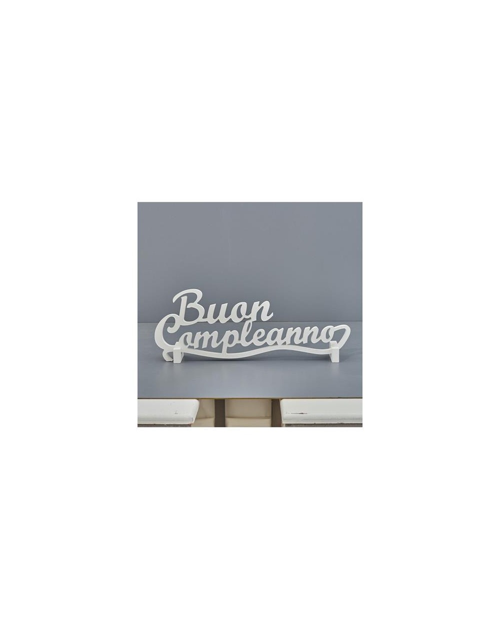 WHITE CORSIVO BUON COMPLEANNO  11301460