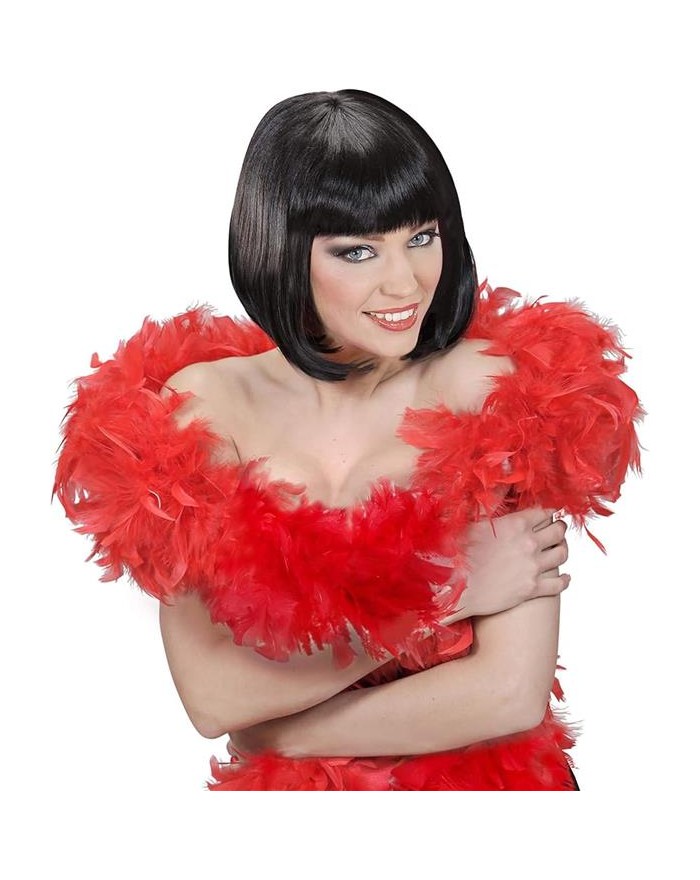 BOA DI PIUME 180cm. ROSSO...