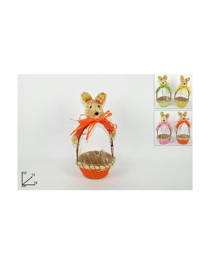 CESTO C/CONIGLIO COL.ASS....