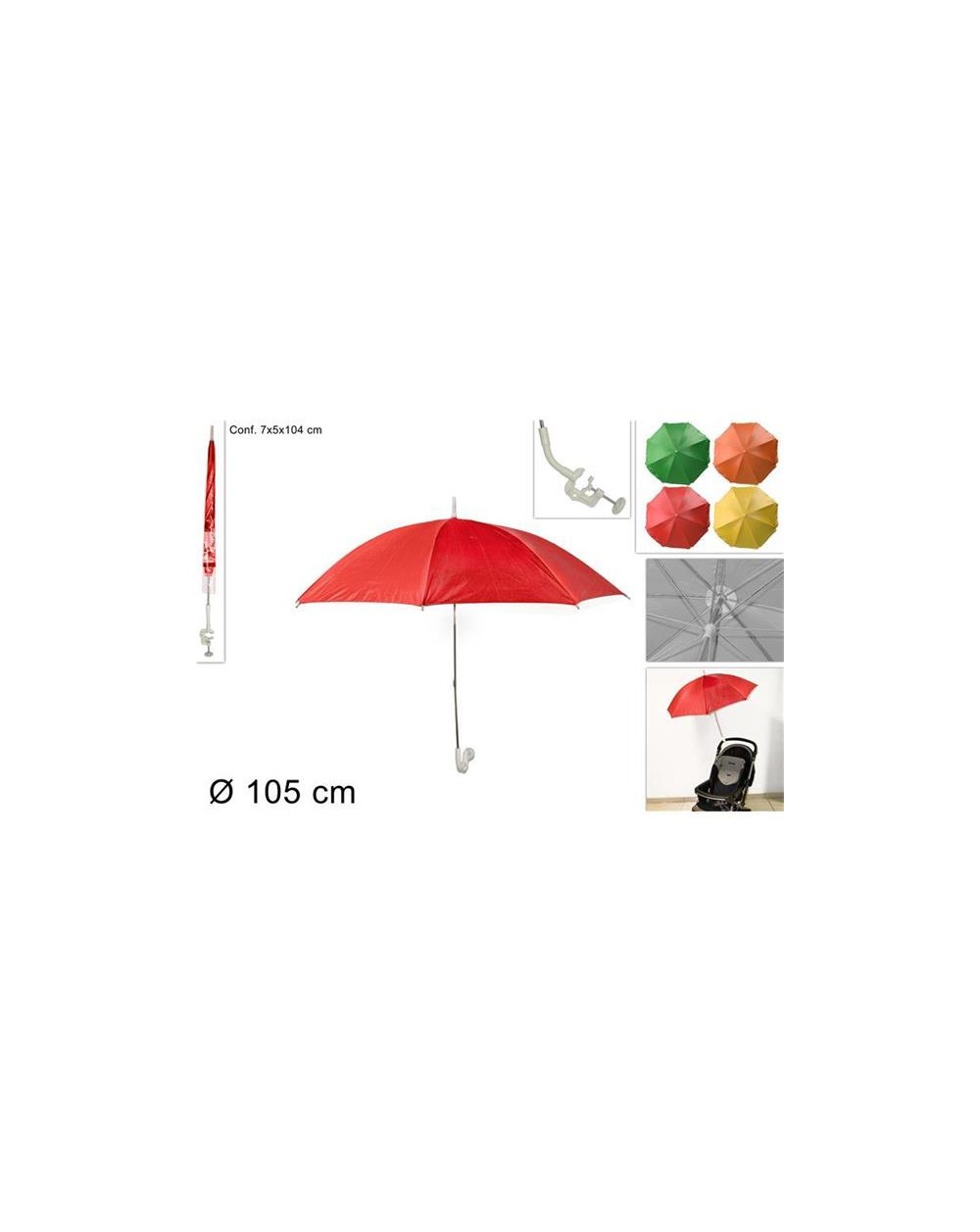 OMBRELLO PARASOLE D.1,05MT HWJZ02  A189600