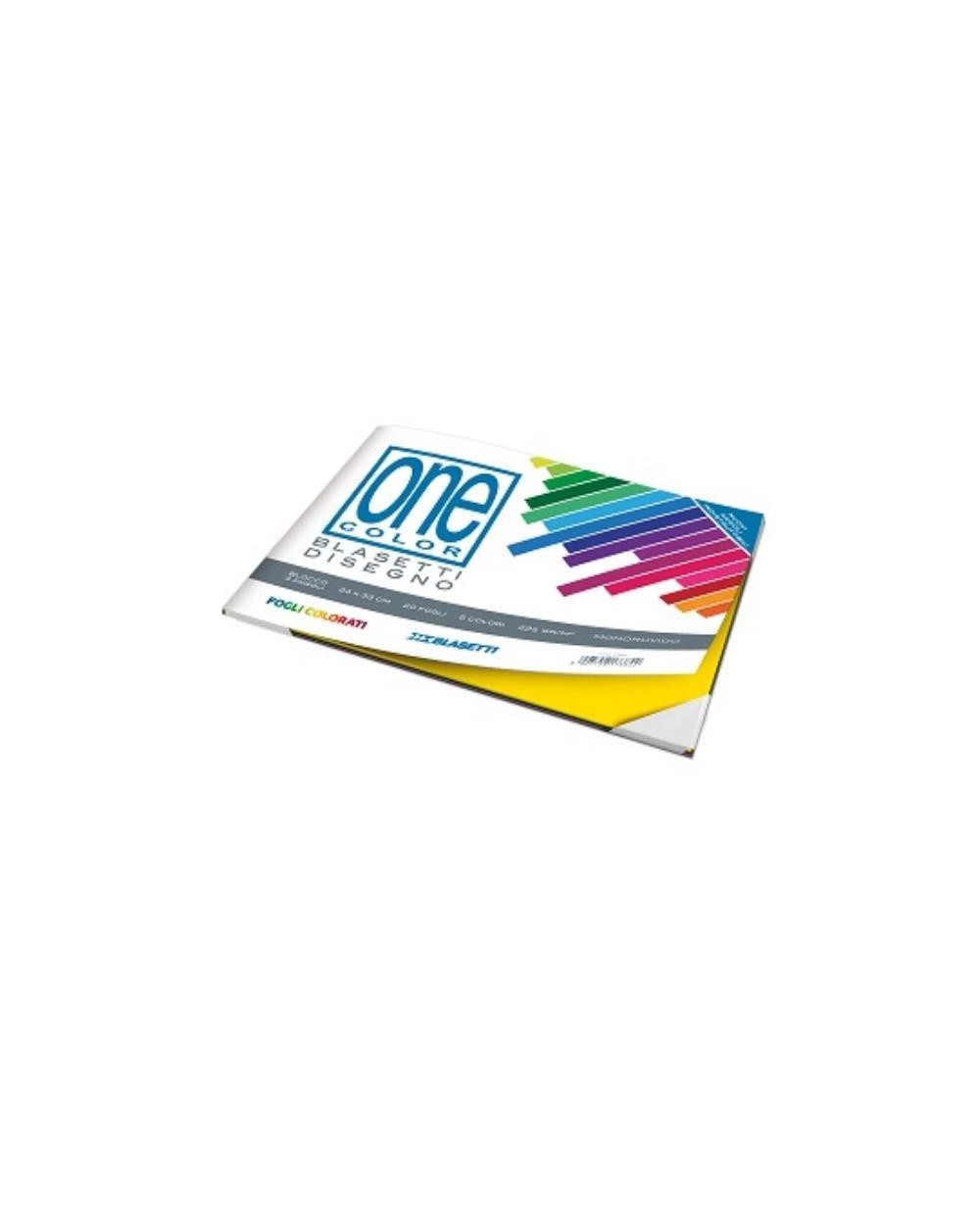 BLOCCO COLORE 20 FOGLI MONORUVIDO  A210955