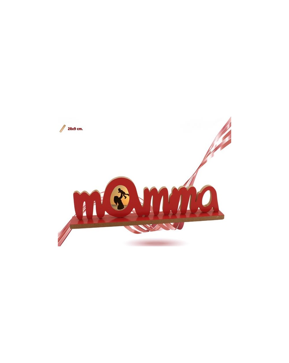 PORTAFOTO LEGNO PER MAMMA 28x9cm  A020113