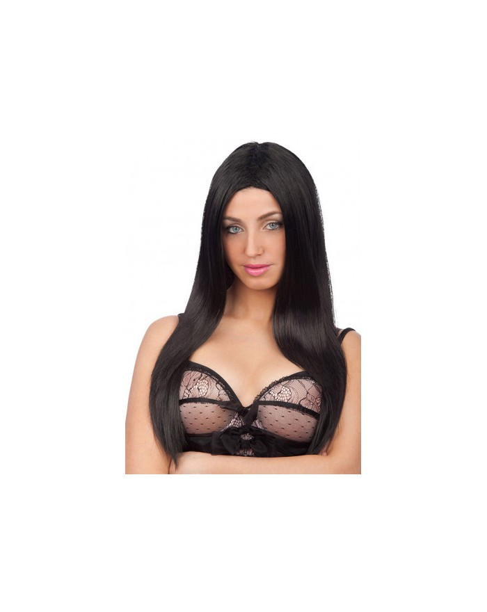 PARRUCCA LUNGA NERA LISCIA...