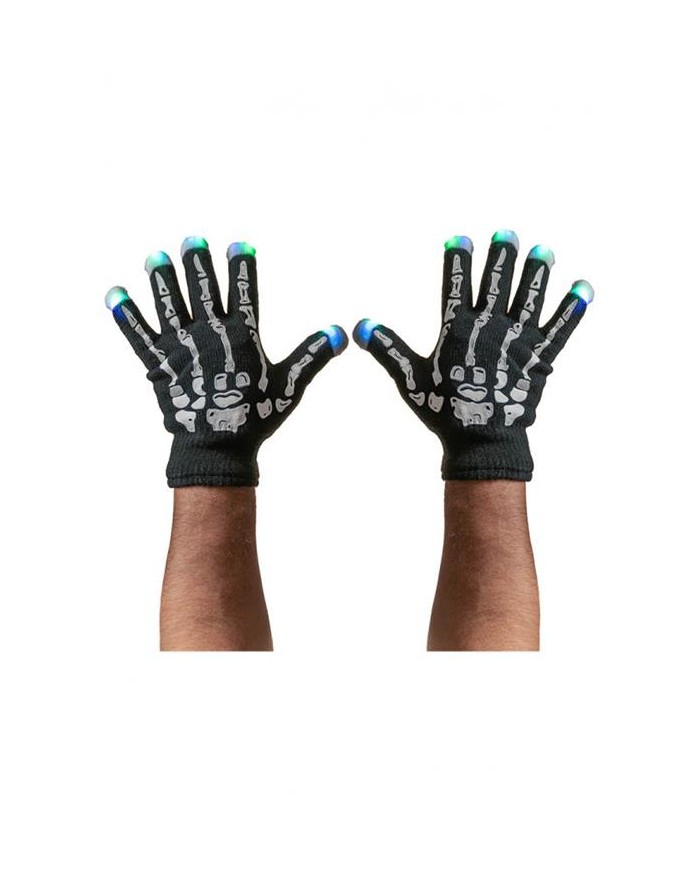 GUANTI SCHELETRO CON LUCI...