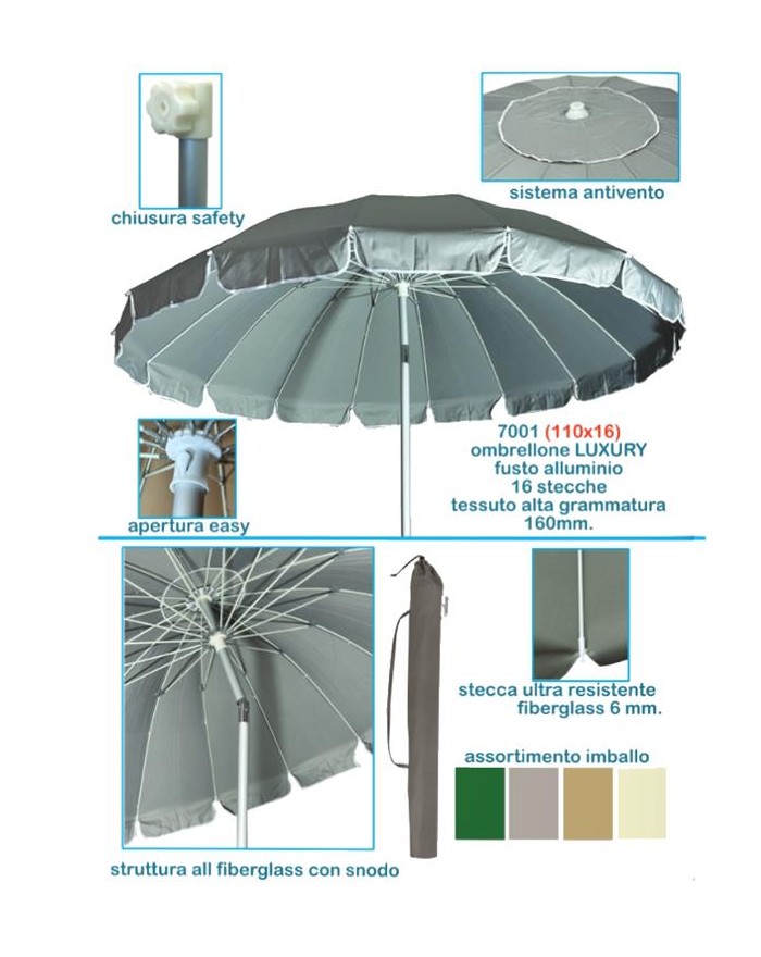 OMBRELLONE LUXURY 110X16CM...