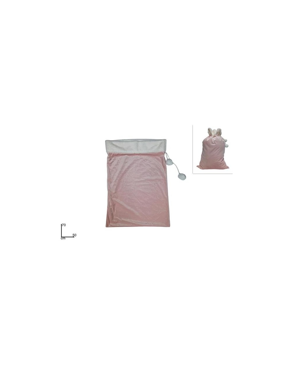 SACCO VELLUTO ROSA 50X70CM  XNA22028981