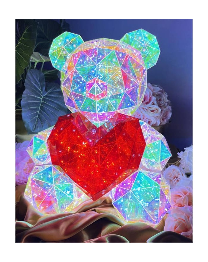 ORSO CON CUORE LUMINOSO PVC...