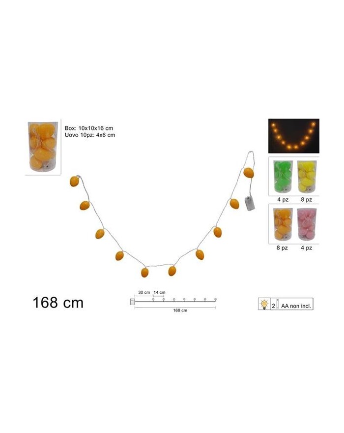 GHIRLANDA UOVA C/LUCE...
