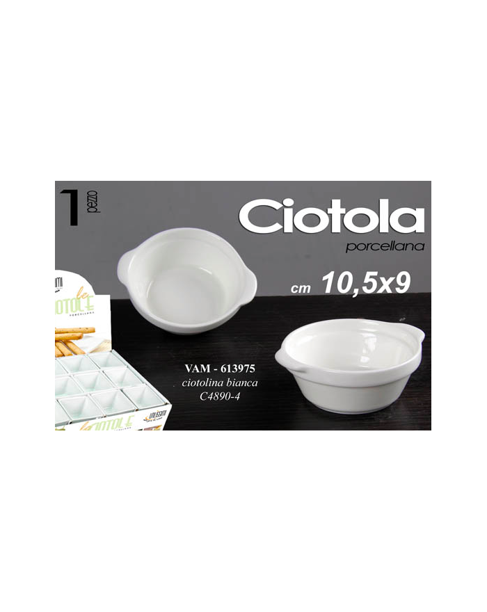 CIOTOLINA BIANCA 10.5x9 CM...