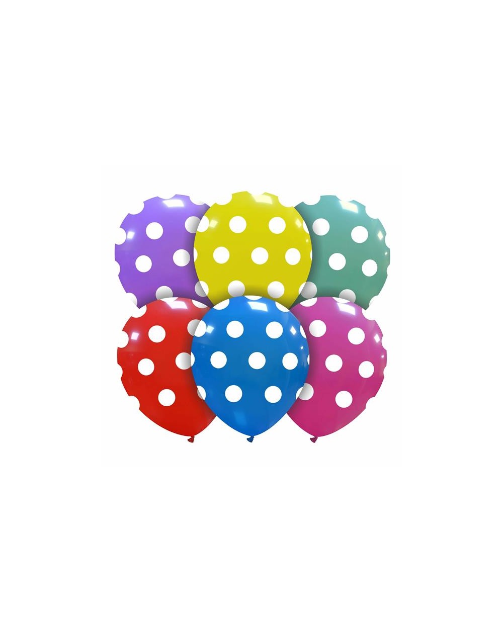 5 PZ PALLONCINI POIS  A188842