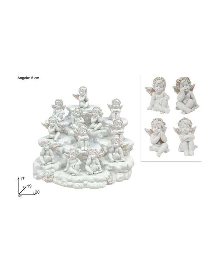 ANGELO SEDUTO C/GLITTER ORO...