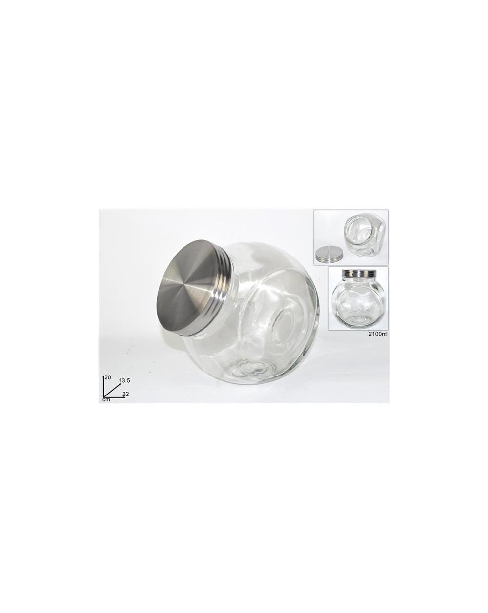 PORTA T-LIGHT VETRO H200 D120  A213687