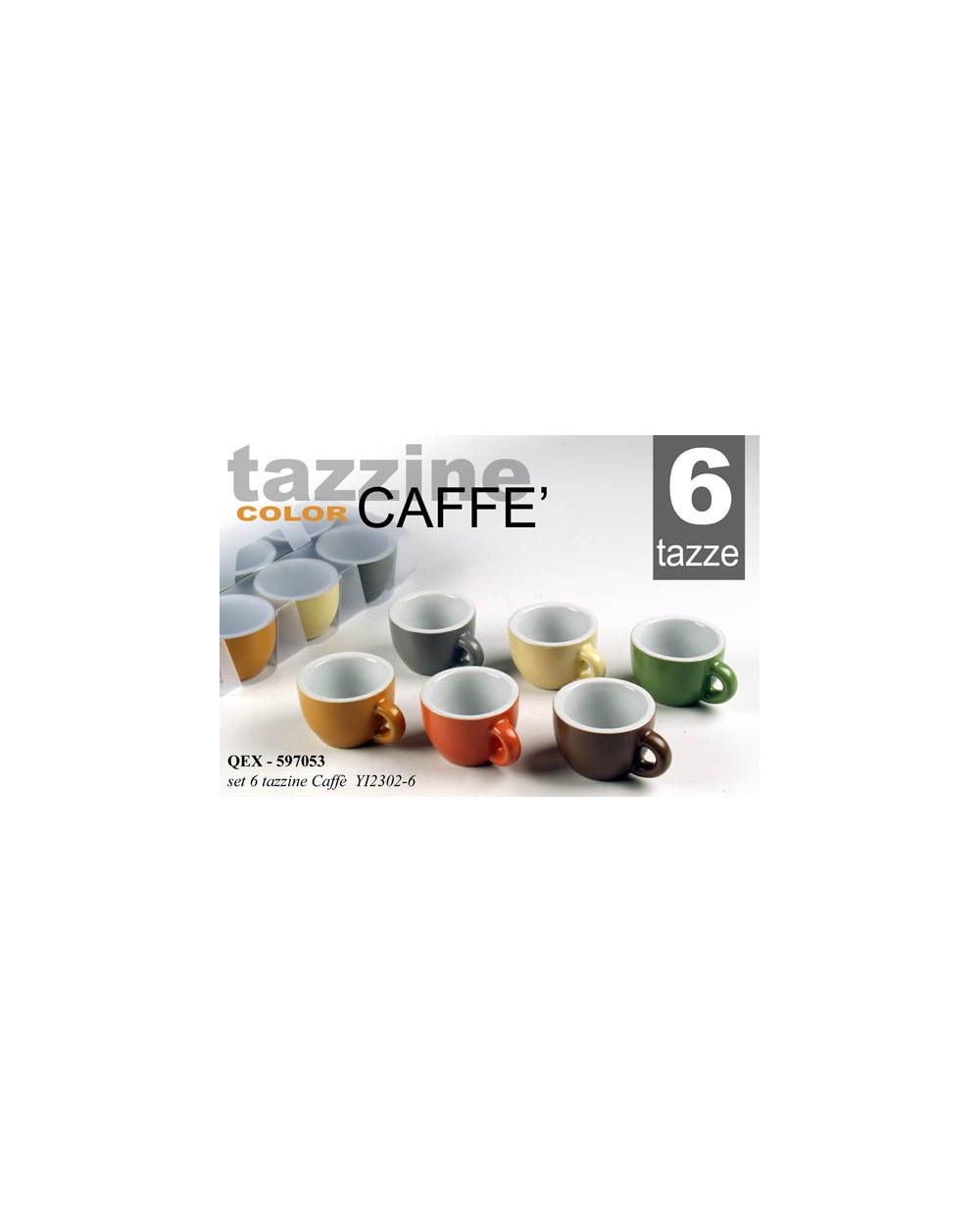 SET 6pz CAFFE`ASS.80ml 597053  A167370