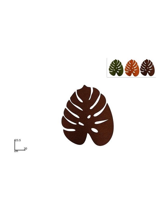 FOGLIA FELTRO 30cm COLORI...