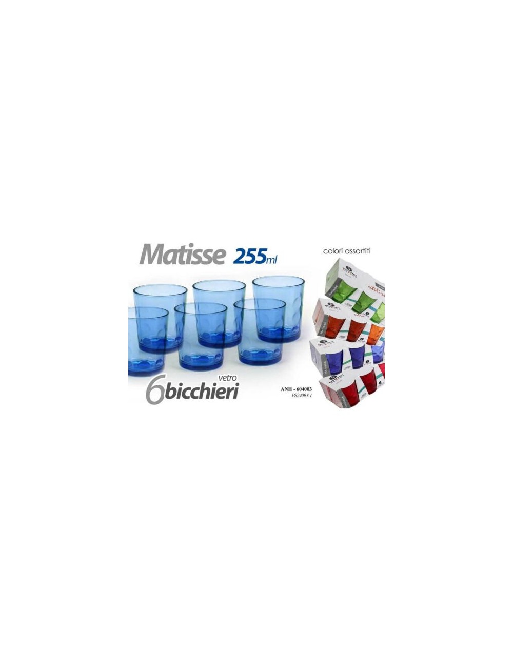 SET 6 BICCHIERI MATISSSE 255 ml.  A297326