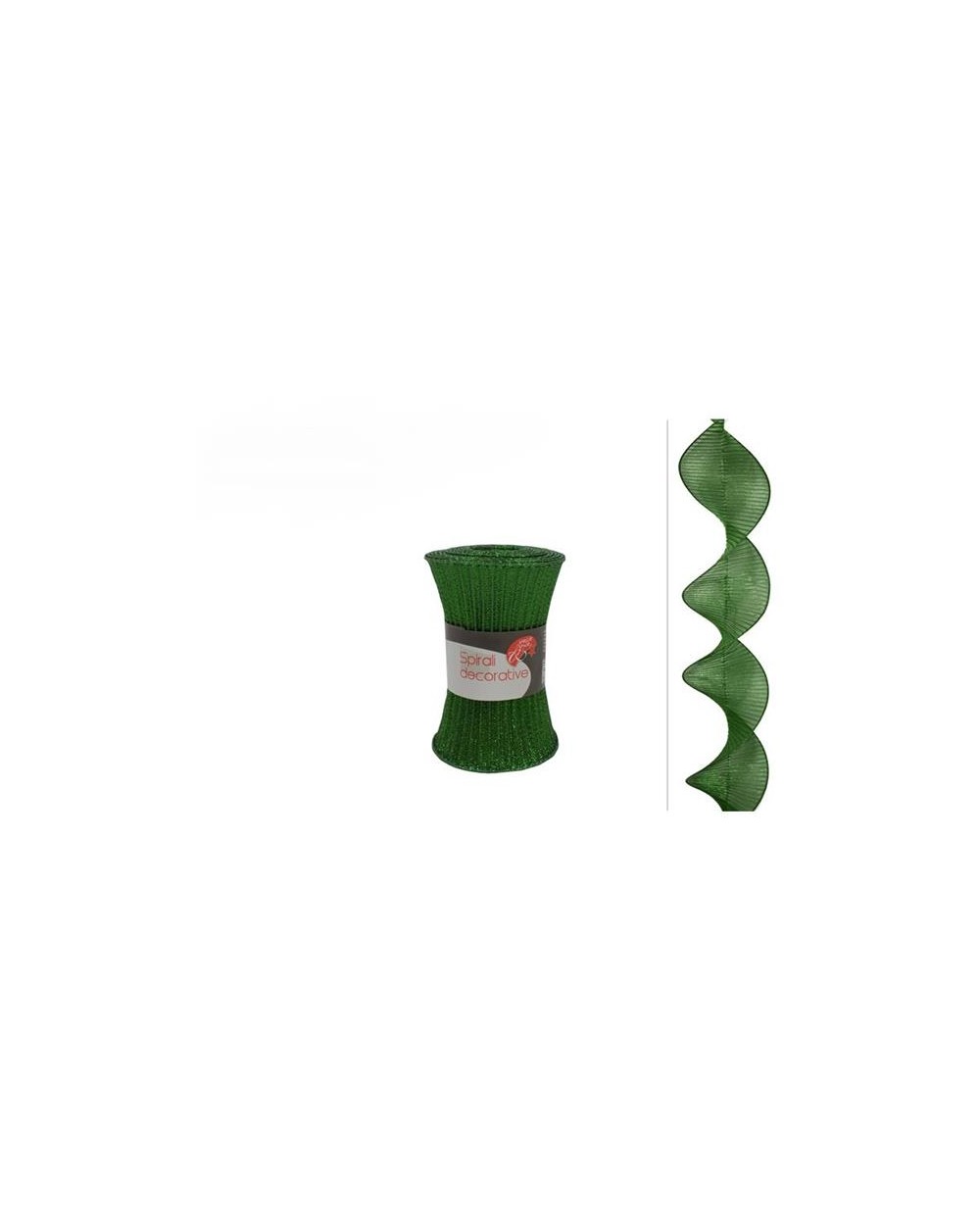 DECORAZIONE TESSUTO SPIRALE VERDE  A294987