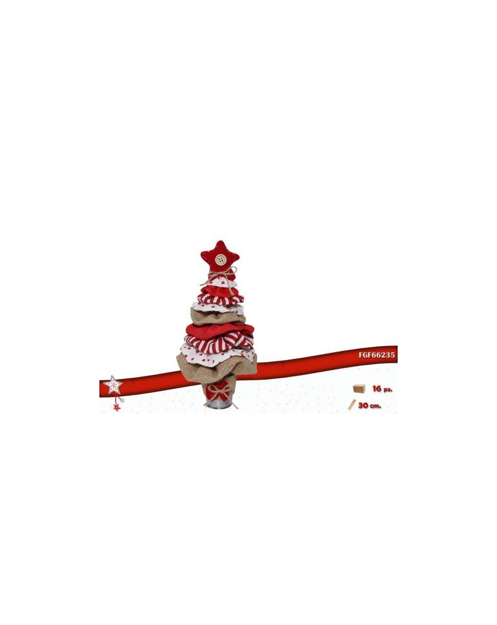 ALBERO TESSUTO JUTA ROSSO/BIANCO  8056269066235