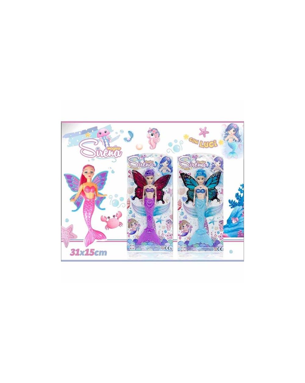 ALI SIRENA 30  CM LUCI  8052690000121