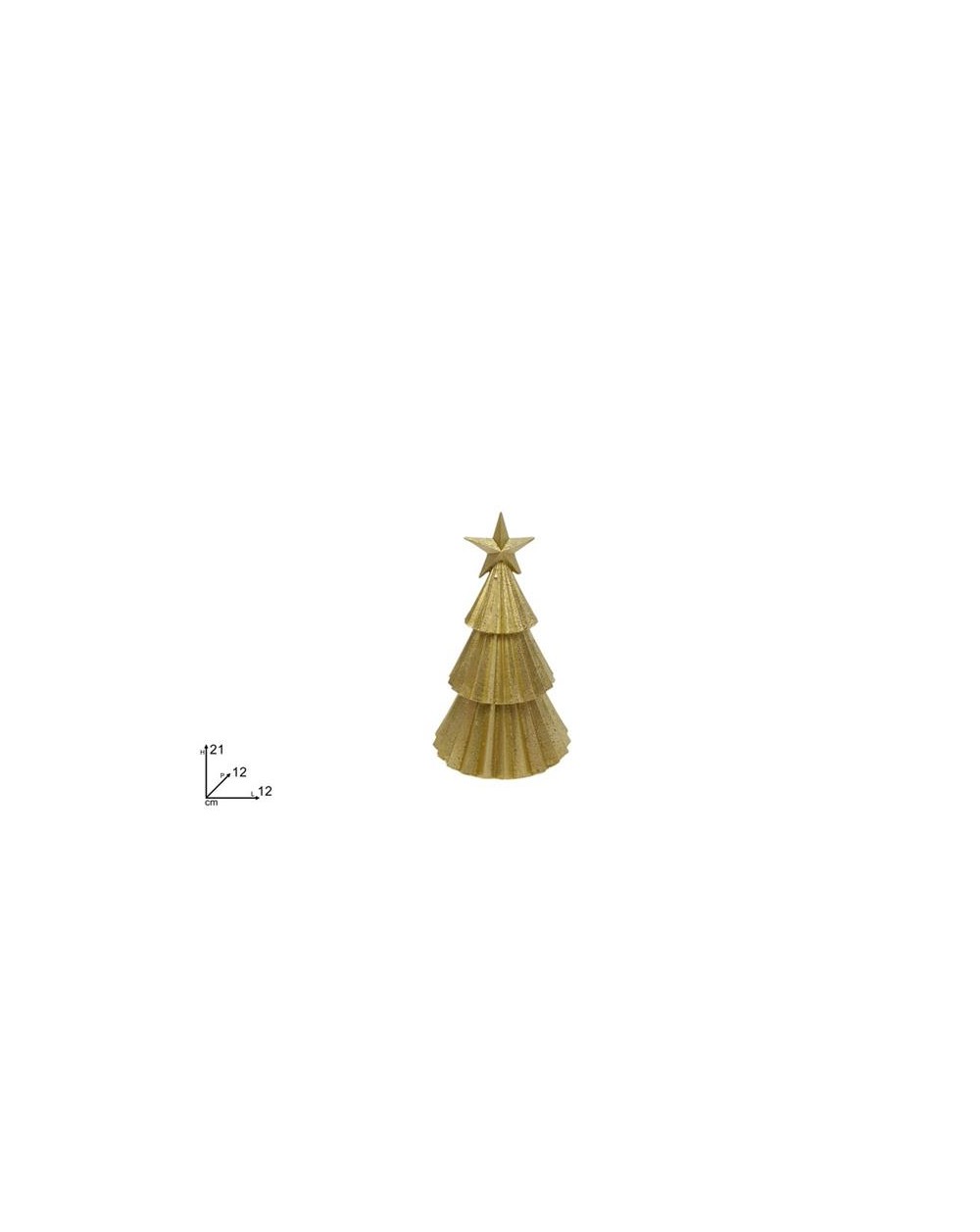 ALBERO DI NATALE GLITT.ORO 21CM  A197880