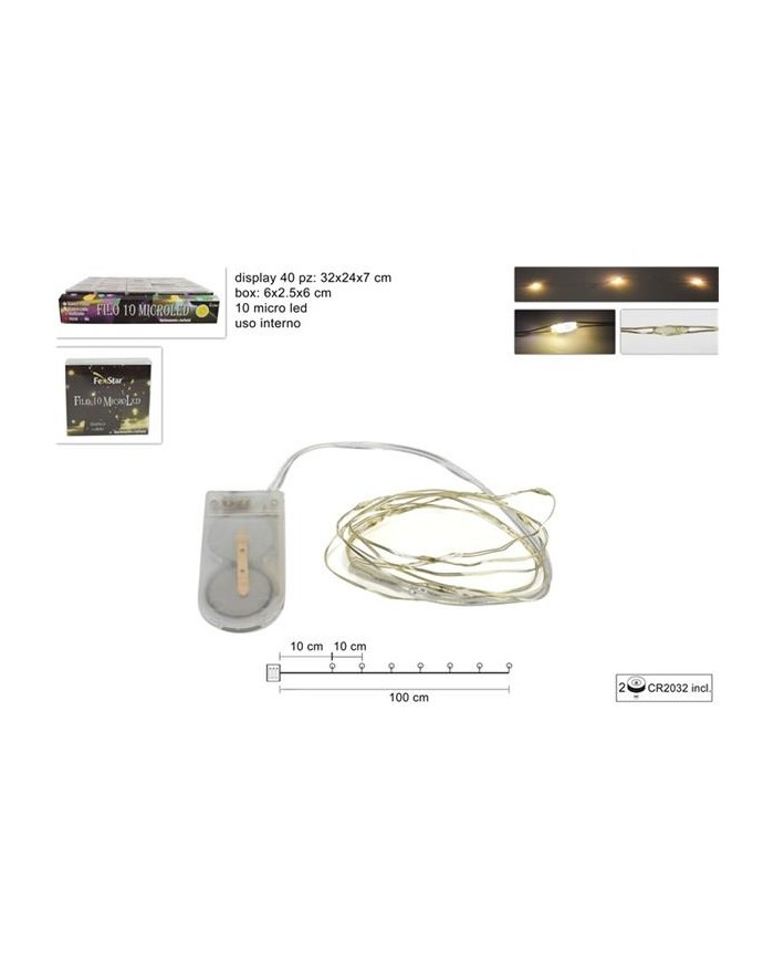 FILO 10 MICRO LED BIANCO...