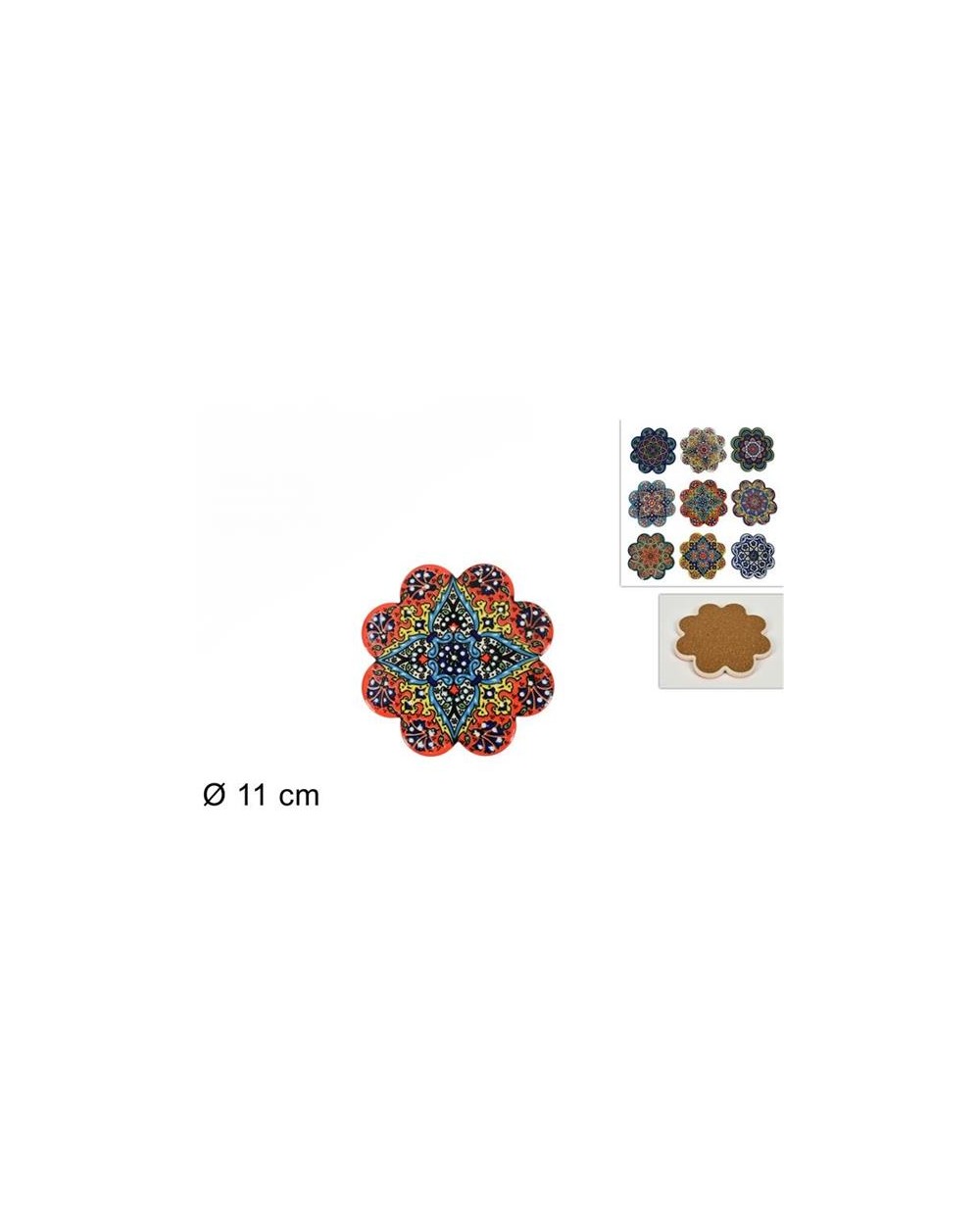 SOTTOBICCHIERE TONDO FIORE 11CM  DEV21006921
