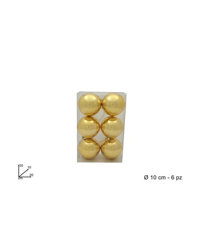BOX 6 PALLE 10 CM ORO...
