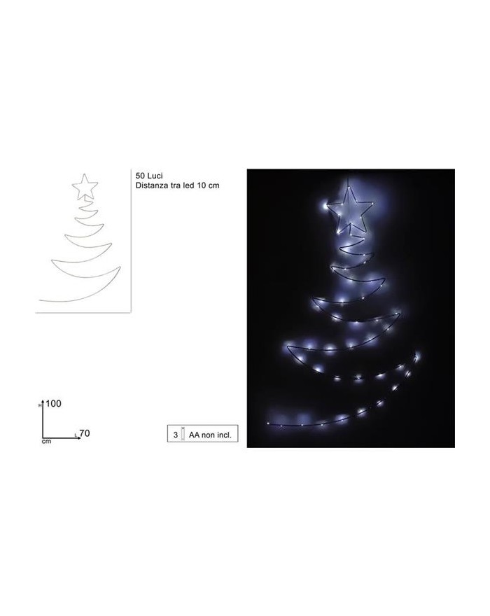 ALBERO STILIZZ 100cm 50 LED...
