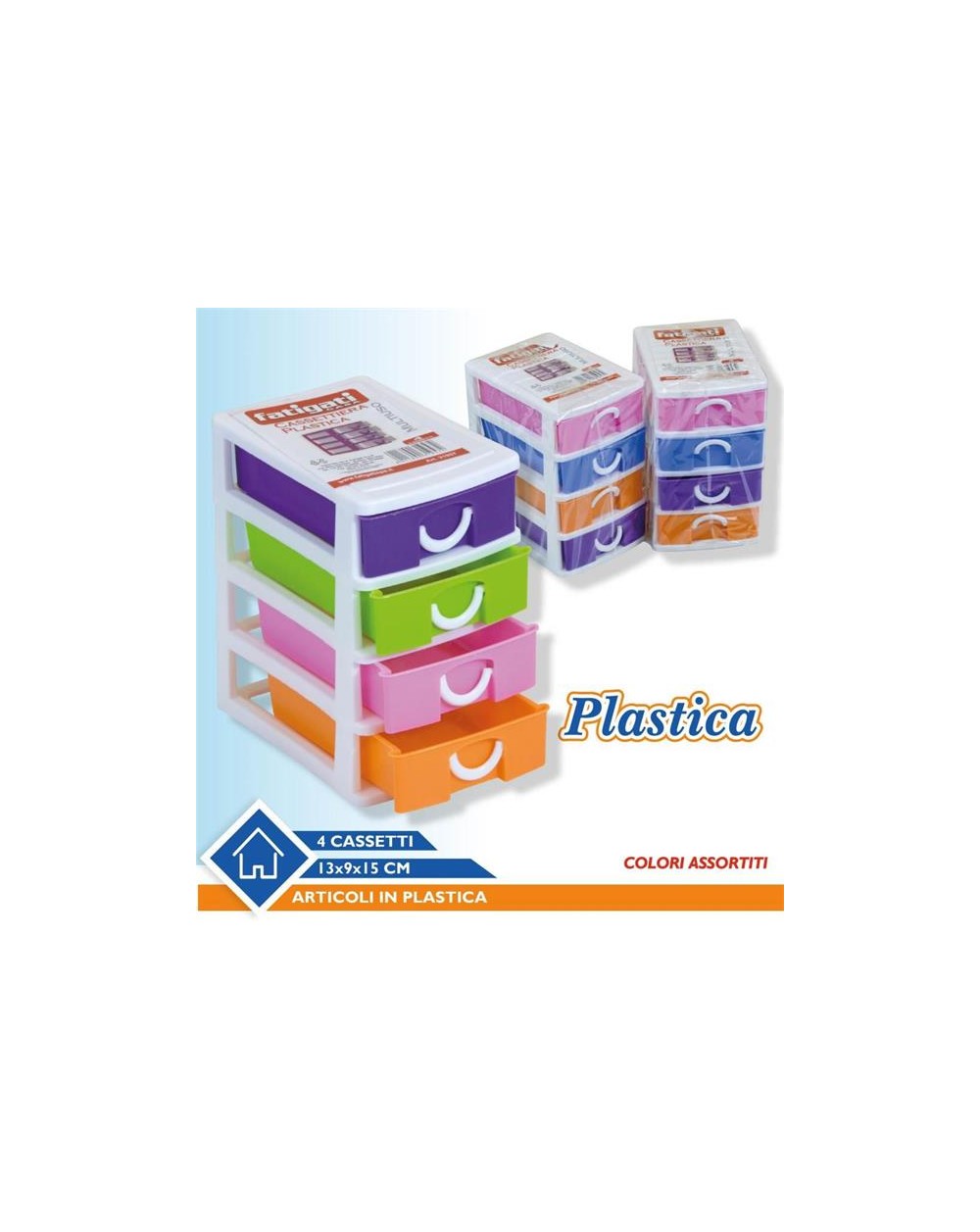 CASSETTIERA PLAST. 4 CASSETTI  8011690319572