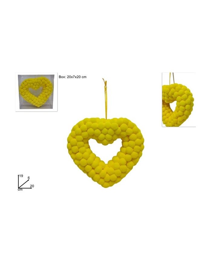APPENDINO CUORE MIMOSA 20CM...