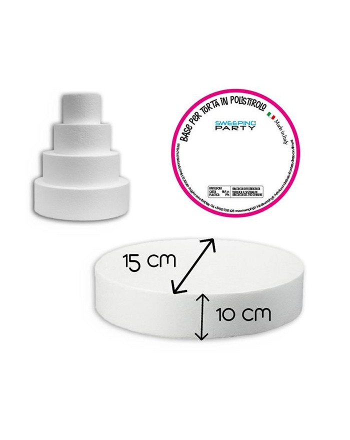 BASE POLISTIROLO TONDO 15cm...