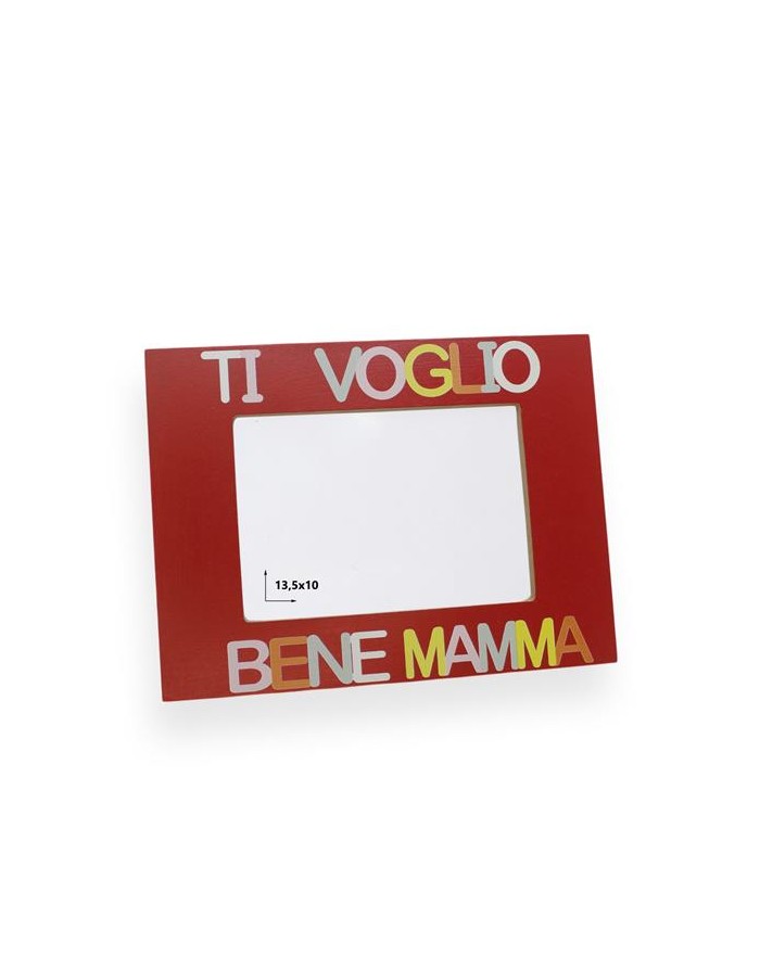 PORTAFOTO SCRITTA LEGNO...