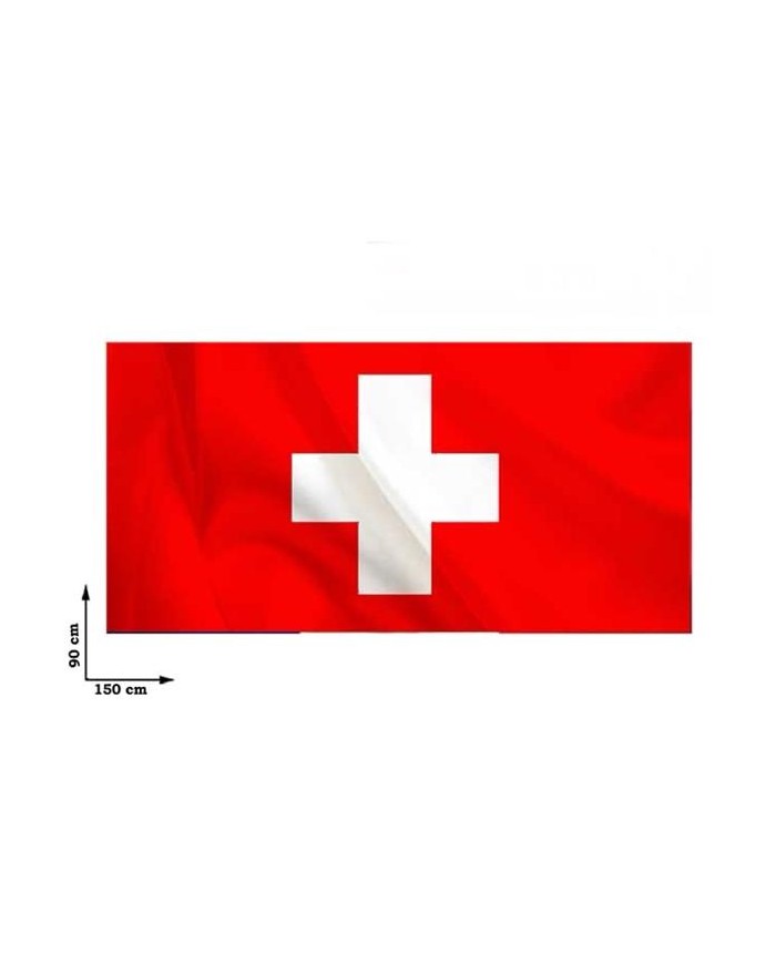 BANDIERA SVIZZERA 150X90CM...